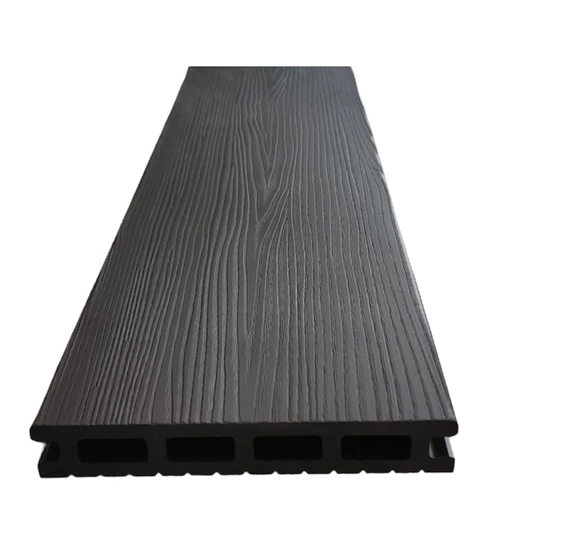 Composite decking matt black 290 cm x 14cm x2.5cm