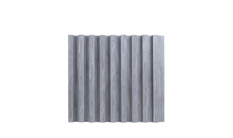 Wave grey interior fluted panel (3D) 290cm x 17cm x 2.2cm