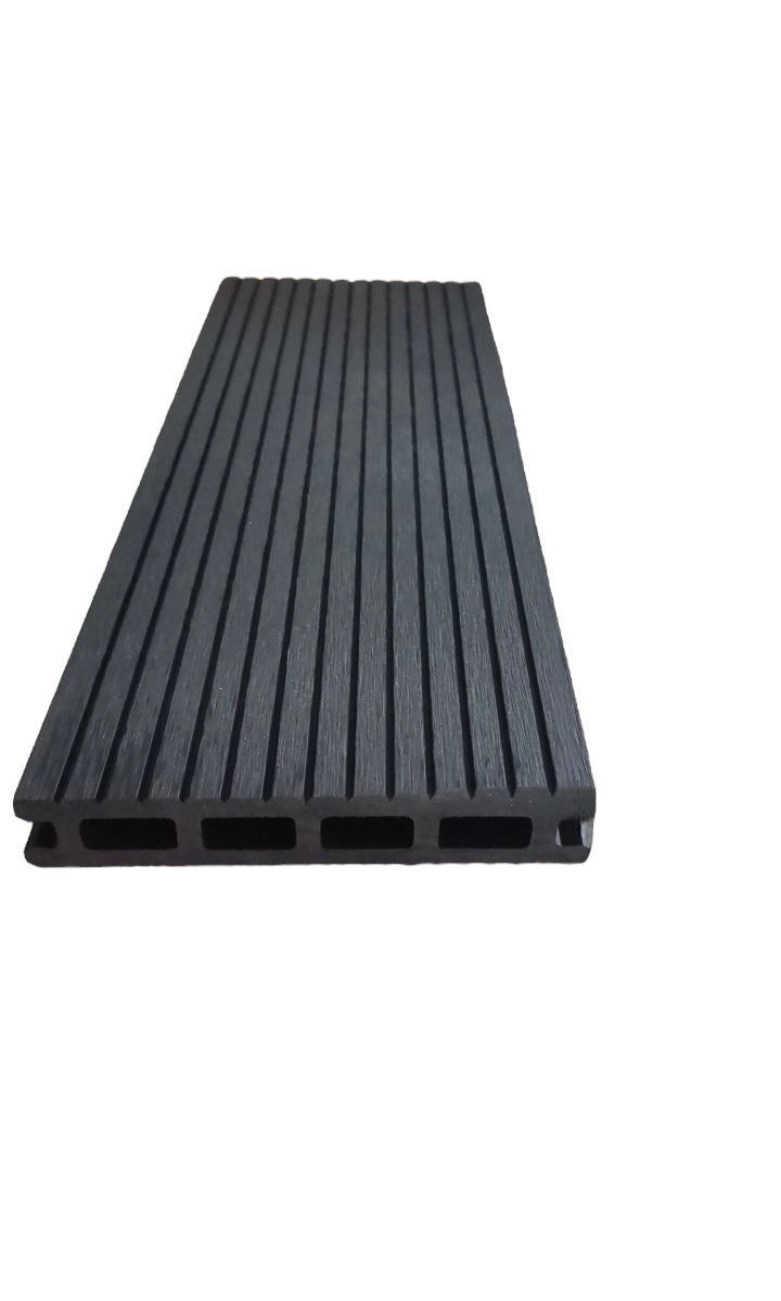 Composite decking matt black 290 cm x 14cm x2.5cm